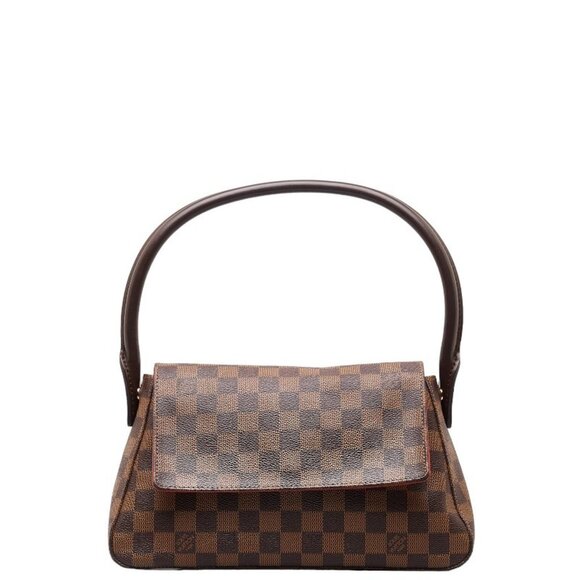 LOUIS VUITTON Brown Damier Leather Shoulder Bag - Picture 1 of 10